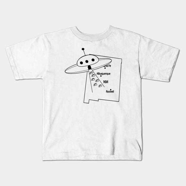 UFO Needs Tacos Kids T-Shirt by Atomic Chile 